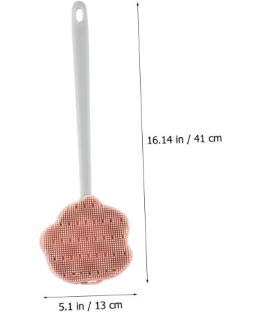 Hemoton Silicone Handle Bath Brush - Household Cleaning Scrubber for Bathroom - Shower and Body Brush - Buy Online on GoSupps.com