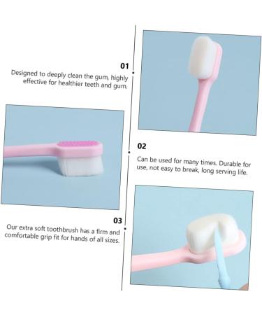 Angoily 6 Pcs Soft Toothbrush Set - Gentle Gum Care for Adults | Ultra Soft Rubber Toothbrushes for Ultimate Comfort - Buy Online on GoSupps.com