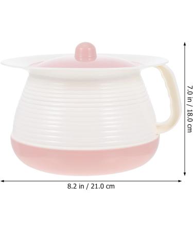 Housoutil 1PC Chamber Pot with Lid Bedpan Bedside Urinal Bottle with Cover and Handle Bed Pan Urine Bucket to Suitable for Household Pregnant Kids Elderly Adults (Pink) - Buy Online on GoSupps.com