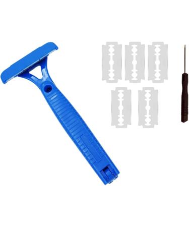 Amagogo Back Razor for Men - Easy DIY Grooming Long Handle Wet/Dry Use Foldable - Blue - Buy Online on GoSupps.com