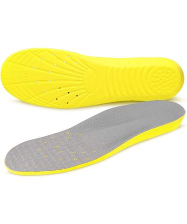 Plantar Fasciitis Orthotic Shoe Insoles - Cushioned Arch Support and Heel Cushioning (L Women 8-13 / Men 7-12) - Buy Online on GoSupps.com