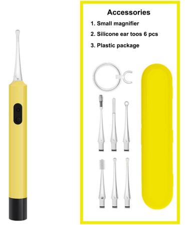 AGGICE Lemon Yellow Ear Wax Picker | Ear Wax Removal Kit for Adults & Kids - Buy Online on GoSupps.com
