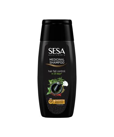 sesa Ayurvedic Medicinal Shampoo for Hair Fall Control and Hair Growth Bhringraj & 16 Rare Herbs All Hair Types Paraben Free 200 ml (Pack of 1) Ayurvedic Medicinal Shampoo 200ml