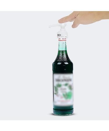 HUI JIN 2 x 10ml Syrup Pump - Ideal for Coffee Syrups Snow Cones Flavoring and More - White - Buy Online on GoSupps.com