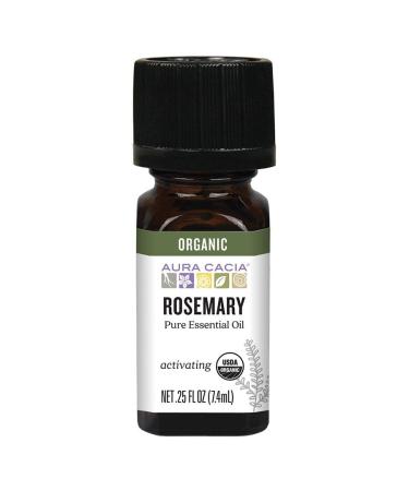 Buy Aura Cacia Organic Rosemary Essential Oil - Premium Quality for Aromatherapy & Natural Remedies | International Shipping Available - Buy Online on GoSupps.com
