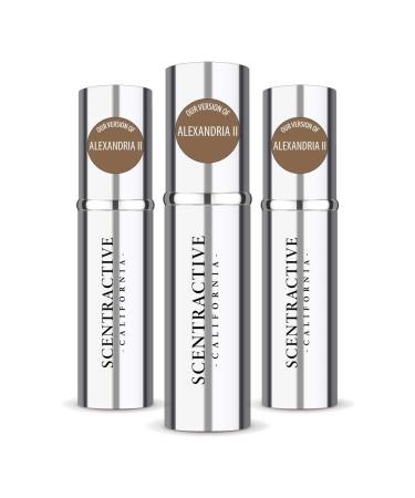 CA Perfume Impression of Alexandria II For Women & Men Replica Version Fragrance Dupes Concentrated Long Lasting Eau de Parfum Spray Refillable Atomizer Bottle 0.17 Fl Oz/5ml-X3 XRJF ALEXANDRIA II IMPRESSION 0.51 Fl Oz (Pack of 1)