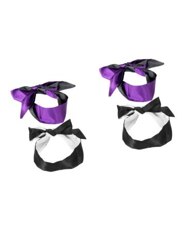 GLEAVI 4 Pcs Satin Eyeshade Sleeping Mask Silk Decorative Eyeshade Blackout Eye Shade Eyeshade for Sleeping Practical Eye Cover Comfortable Eyeshade Sleep Eye Mask Travel Breathable Play