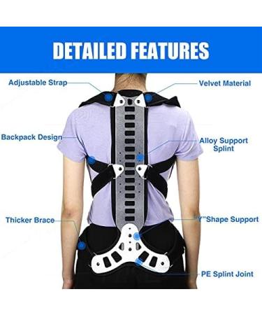 Kyphosis Corrector Brace Adjustable Back Posture Corrector Upper Back Support For Men Women For Kyphosis Hunch Relief And Hunchback Or Lordosis Spine Treatment XL Code Uptodate33 - Buy Online on GoSupps.com