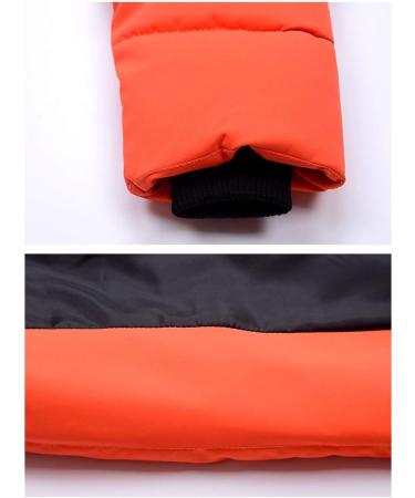 Odziezet Baby Boy Down Coat - Kids Hooded Puffer Jacket, Orange, 4-5 Years - Buy Online on GoSupps.com