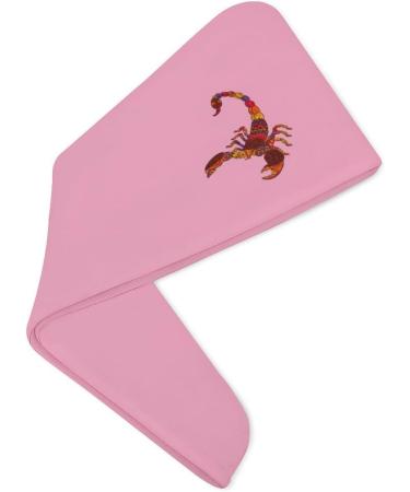 Red Scorpio Zodiac Microfiber Hair Towel Wrap for Women | 10"x26" Super Absorbent Hair Turban with Button - International Shipping - Buy Online on GoSupps.com