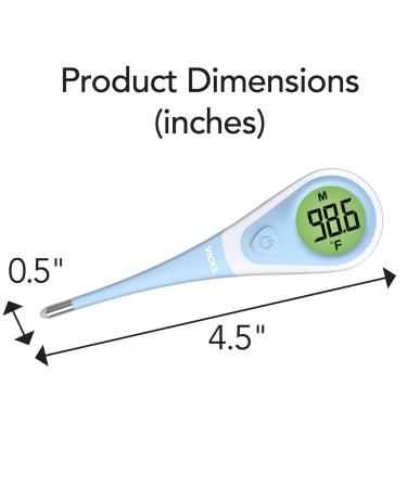 Vicks ComfortFlex Digital Thermometer - Fast & Accurate 8-Second Readings for Oral Rectal & Underarm Use - Buy Internationally - Buy Online on GoSupps.com