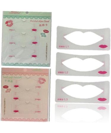 3 Pieces Lip Stencils | Makeup Beauty Tools for Perfect Lip Design - International Shipping - Buy Online on GoSupps.com