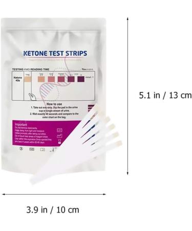 EXCEART 200pcs Ketone Testing Strips for Low Carb Ketogenic Diet - Urinalysis Tester for Accurate Ketosis Level Monitoring - Buy Online on GoSupps.com