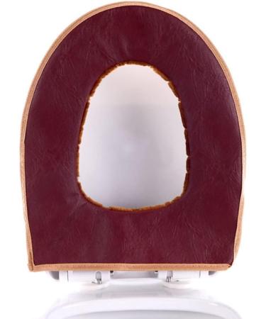Eioflia Soft Toilet Seat Cover Pad | Washable & Warmer with Zipper | Brown - Buy Online on GoSupps.com