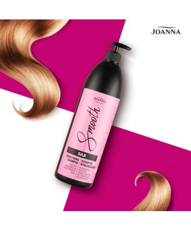 Joanna Professional_Silk Smoothing Hair Shampoo cleansing shampoo for dry and damaged hair with silk 1000ml - Buy Online on GoSupps.com