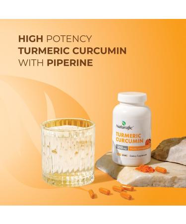 Turmeric Curcumin with Piperine Capsules - 500mg per Capsule,120 Count - Supplement with Black Pepper for Enhanced Absorption Non-GMO, Gluten-Free - Buy Online on GoSupps.com