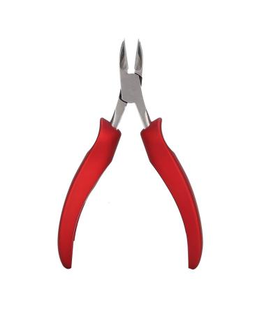 Pedicure Trimmer Dead Skin Removal Nipper Cuticle Nippers Cuticle Scissors Stainless Cuticle Clipper Home for Fingernails for Toenails Shop(S1 red)