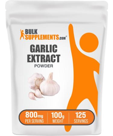 BulkSupplements.com Garlic Extract Powder - Garlic Supplement Herbal Supplement Allium Sativum - Herbal & Gluten Free 800mg per Serving 100g (3.5 oz) (Pack of 1) 3.53 Ounce (Pack of 1)