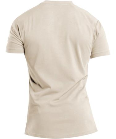 Men's Polo Shirt - Short Sleeve Reversed Collar Regular Fit Casual & Sport Styles - XXL Khaki - Buy Online on GoSupps.com