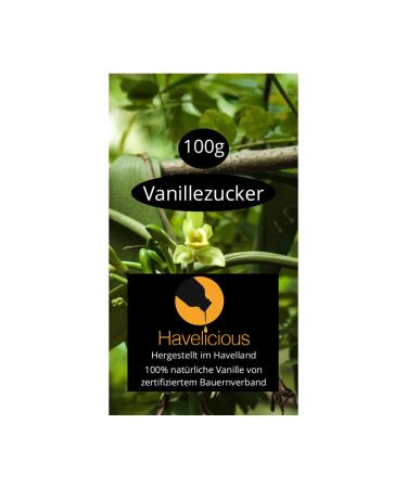 Havelicious Bourbon Vanilla Sugar 100gr no additives social made in Havelland Bourbon Vanilla from Madagascar