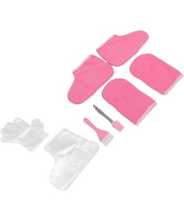 Cire main pieds doublures paraffine rose flanelle garder au chaud gants jetables cire mitaines pied ensemble - Buy Online on GoSupps.com