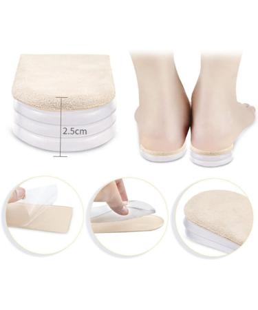 Buy FRCOLOR Heel Lift Inserts - Height Increasing Insoles for Shoes | Comfortable Cotton Ear Pads | Invisible Sports Shoe Risers - Buy Online on GoSupps.com