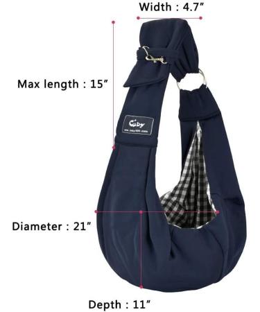 Cuby Dog Application for Pets | Turnable Soft Carrying Bag for Dogs & Cats - Ideal for Outdoor Trips (Silver Gray & Blue) - Buy Online on GoSupps.com