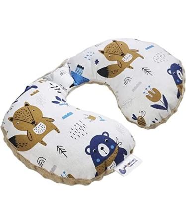 Fehn 065282 Neck Support Bat & Medi Partners Neck Pillow Bundle for Children - 100% Cotton Deer with Gray Minky - International Shipping Available - Buy Online on GoSupps.com