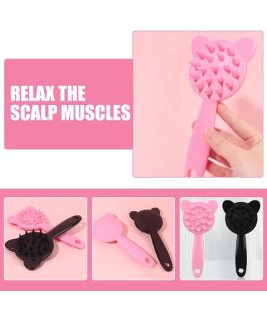 Minkissy Silicone Head Skin Massage Device - 2-Piece Shampoo Brush & Scalp Washer with Long Handle - Best Hair Washing & Peeling Tool for Ultimate Scalp Care - Buy Online on GoSupps.com