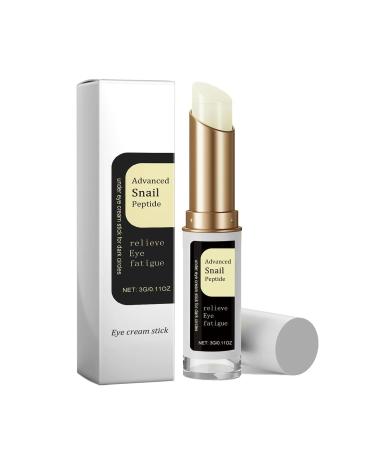 Snail Peptide Eye Cream Stick, 3g, Reduce Dark Circles, Puffiness, Firming, Brightening, Anti-Aging, Nourishing, Moisturizing (1PCS)