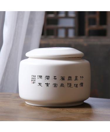 Sealed Tea Caddy White Porcelain Tea Cans Ceramic Sealed Cans Storage Cans Small Tea Cans Nut Cans Herbal Tea Cans Tea Storage Container Tea Jar with Lid - Buy Online on GoSupps.com