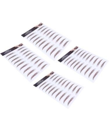 FOMIYES 12 Pcs Eyebrow Stickers Makeup Stickers Eyebrow Shape Stickers Imitation Eyebrow Semi-permanent Tool - Buy Online on GoSupps.com