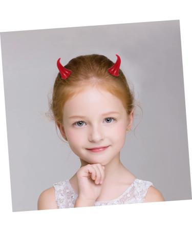 Beavorty 6 Pairs Halloween Decorative Red Horn Barrettes Cute Halloween Hair Pins Devil Halloween Costume Headpiece Demon Hair Clamps Bang Devil Horns Hair Clip Horn hairpin cosplay child - Buy Online on GoSupps.com