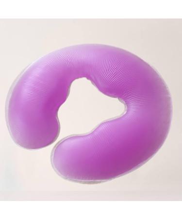Healeved Beauty Pillow Soft Cushion Set - 2pcs U-Shaped Silicone Spa Pillows for Sleeping & Massage - Purple - Buy Online on GoSupps.com