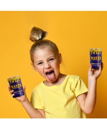 Toxic Waste 4 Purple Sour Candy Drums Ultra Sour Tiktok Trend Retro Sweets Candy For Halloween Trick or Treat Birthday - Each Drum 42g - Sold By VR Angel - Buy Online on GoSupps.com