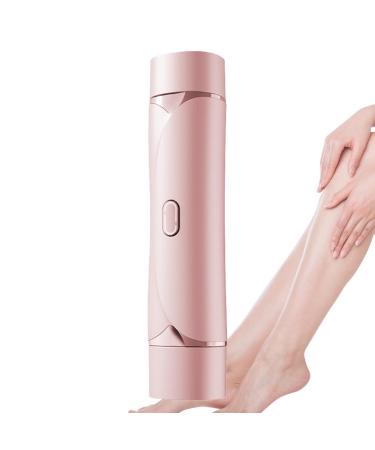 Womens Bikini Shaver Bikini Shaver Leather Double Heads Body Hair Trimmer Care Kit for Face Lip Chin Underarm Legs Personal Groomer for Travel Pink