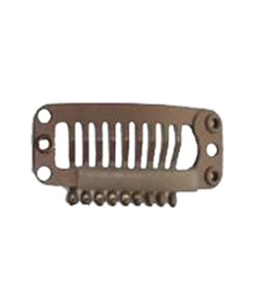 Perfeclan Set of 10 Brown 32mm Weft Clips for Hair Extensions - Durable Wig Clips for Easy Styling - Buy Online on GoSupps.com