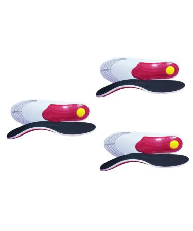 FOMIYES 3 Pairs Sports Shoes Insoles Shoe Inserts Sports Shoe Insoles Breathable Insoles Men Women Shoes Pad for Flatfoot Arch Pad Flatfoot Insoles Arch Support Arch of Foot As Shownx3pcs Size 2x3pcs