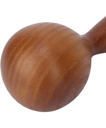 Wooden Handheld Massage Hammer - Portable Essential Oil Massage Tool for Psoas Muscle Release & Skin Care | Teakwood Wood Therapy Kit - Buy Online on GoSupps.com