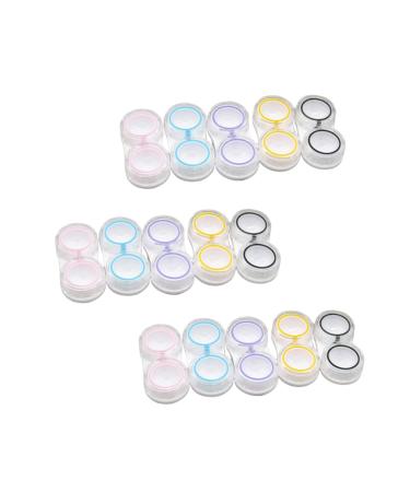 JECOMPRIS lens container 15er box Accessories for contact lenses contact cover sweet eye contact case -Kit colored contact lenses carrying bag for contact lenses invisible frame frame