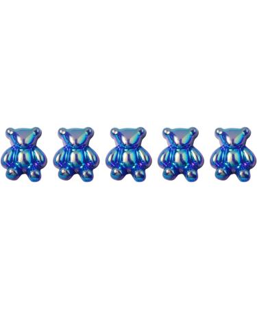 FEIlei 5PCS Cute Bear Nail Rhinestones Resin Bear Nail Gems Gummy Bear Nail Charms - Buy Online on GoSupps.com