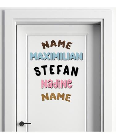 Acrylic Door Letters 7cm | Custom Name Plates for Children's Rooms | Pink Wall Decoration - Buy Online on GoSupps.com
