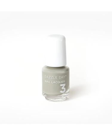 Dazzle Dry Nail Mini Lacquer (Step 3) - Wanderer - A neutral gray with green undertones. Full coverage cream. (0.17 Fl Oz / 5 Manicures) Wanderer | 0.17 Fl Oz