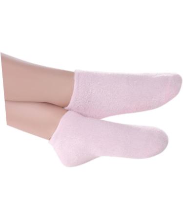 Beaupretty 1 Pair Women s Slippers Wicking Socks Silicone Gel Pantumblas De Mujer Silk Socks Replacement Heels for Boots Foot Moisturizing Socks Pink Miss Invisible Socks Non-Slip 22.5*8cm - Buy Online on GoSupps.com