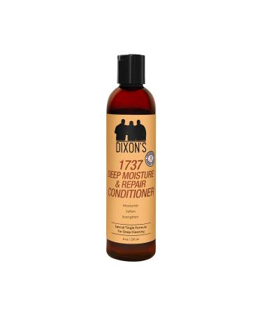 Dixon's 1737 Deep Moisture and Repair Conditioner Barber Crafted Hair Repair Moisture Organic Hair Treatment Conditioner for Dry Damaged Hair Dry Scalp Silicone-Free Hair Revitalizer - 8oz 236ml