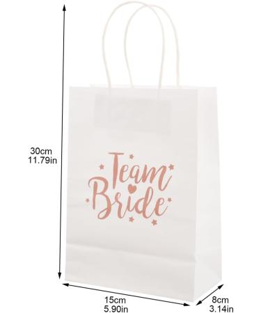 6pcs Wedding Bridesmaid Gift Bag Wedding Party Favor Bags Items for Wedding Welcome Bags Bridal Shower Bags Groomsmen Bags Bride Gift Bag Hen Party Bag Bridesmaid Bag Props Paper - Buy Online on GoSupps.com