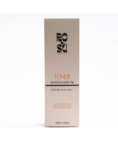 Glycolic Acid 7% Toner - 120 ml Exfoliating Facial Toner Pore Minimizing PH Balancing Alcohol-Free Formula for All Skin Types Use Daily for Refreshing and Hydrate Skin - Buy Online on GoSupps.com