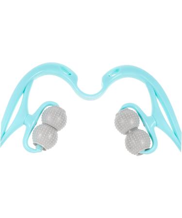 Gleavi 2-Piece Neck Massage Roller - Handheld 6-Wheel Pressure Point Therapy Device for Cervical Relief | Sky Blue - Buy Online on GoSupps.com