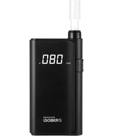 iSOBER 5 Breathalyzer - DOT NHTSA Compliant Alcohol Tester with Advanced FuelCell Sensor Technology - Buy Online on GoSupps.com