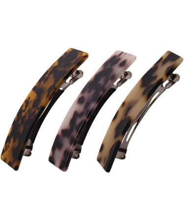 Beaupretty Acrylic Hair Barrettes French Hair Bang Clips Simple Hair Clips Retro Hair Clips Acrylic Hairpin Girls Hair Clips Bobby Clips Women Barrettes Resin Hair Clips Bracket Fashion Bride 9.5*2.5cm Coffee - Buy Online on GoSupps.com